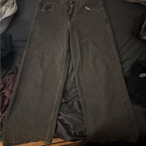 Hollister Super Baggy Dark Gray Jeans